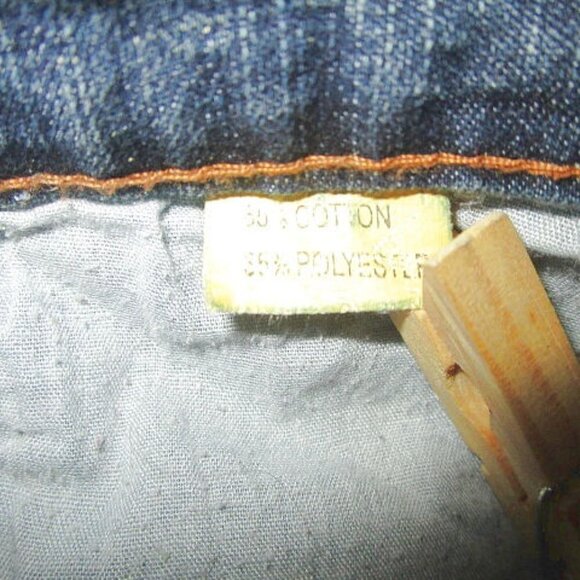 VTG Shyger EMBROIDERED Flare Size 12 33 JEANS Crop RHINESTONES Ruffle Hems BOHO - Picture 8 of 12